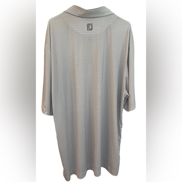 Footjoy Golf Polo Men’s XXL Bellport Country Club Gray/‎ White Plaid - Picture 5 of 5
